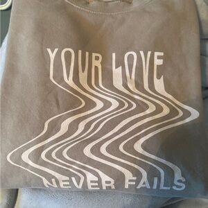 Tan Elevated Faith Graphic Sweatshirt